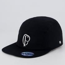 Boné Corinthians Five Panel Preto