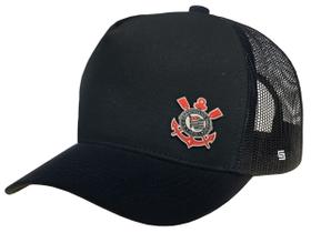 Boné Corinthians Licenciado Bordado Trucker Supercap 37837