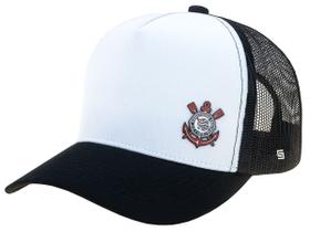 Boné Corinthians Licenciado Bordado Trucker Supercap 37837