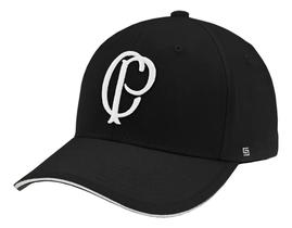 Boné Corinthians Oficial Escudo CP Bordado Branco Licenciado Original Supercap Timão Aba Curva Boné Corinthians Oficial Escudo CP Bordado Branco Licenciado Original Supercap Timão Aba Curva