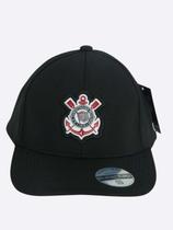 Boné Corinthians Patch Bordado Preto Timão SCCP Boné Corinthians Patch Bordado Preto Timão SCCP