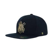 Boné Corinthians Preto Dourado