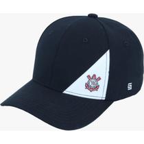 Bone corinthians recorte silk relevo preto supercap Bone corinthians recorte silk relevo preto supercap