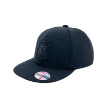Boné Corinthians SuperCap Escudo Bordado Aba Reta - Masculino