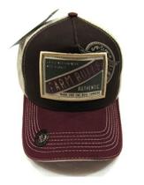 Bone Country Aba Curvada Marrom E Vinho Original Texas Unissex