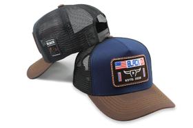 Boné Country Masculino Black Ox Touro Aba Curva Trucker Telinha