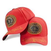 Boné Country Masculino Boi Metal Aba Curva Ajuste Couro Boné Country Masculino Boi Metal Aba Curva Ajuste Couro