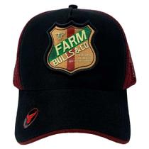 Bone Country Masculino Bordado Farm Bulls New