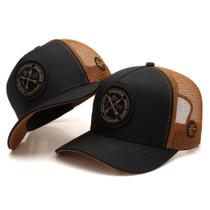 Boné Country Masculino Trucker TW Bordado Premium Aba Curva Telinha Respirável Texas Wind Original