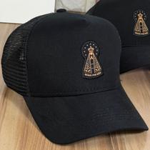 Boné Country Nossa Senhora Aparecida Católico Trucker Telado