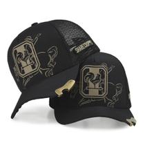 Boné Country Telinha Aba Curva Sertanejo com Abridor Cerveja Sharecropper