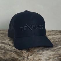 Boné Country Telinha Aba Torta Texanos Farm Texas Preto Boné Country Telinha Aba Torta Texanos Farm Texas Preto