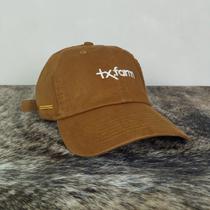 Boné Country Texas Farm Original Dad Hat Aba Curva Marrom