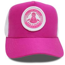 Boné Country Trucker Aba Curva Branco Rosa Nossa Senhora Original Duagro