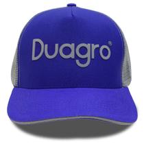 Boné Country Trucker Aba Curva Cinza Azul Alto Relevo Duagro Boné Country Trucker Aba Curva Cinza Azul Alto Relevo Duagro