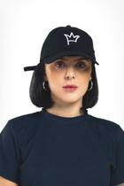 Boné dad hat aba curva preto coroa bordada gran guerrero Boné dad hat aba curva preto coroa bordada gran guerrero