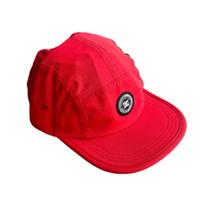 Boné dc masculino five panel corpo vermelho aba reta