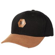 Boné DC Shoes Aba Curva Hexagon SM25 Preto/Marrom