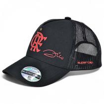 Boné de Aba Curva Oficial do Flamengo Zico Supercap 30348