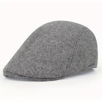 Boné de Baseball Clássico Masculino - Boina de Cor Lisa para Primavera, Outono e Inverno - Cinza Boné de Baseball Clássico Masculino - Boina de Cor Lisa para Primavera, Outono e Inverno - Cinza