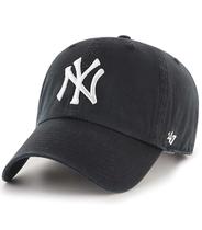 Boné de beisebol 47 Brand MLB New York Yankees preto branco