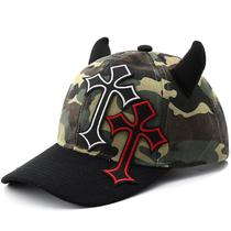 Boné de beisebol acrílico Camo com adesivo cruzado duplo unissex Boné de beisebol acrílico Camo com adesivo cruzado duplo unissex