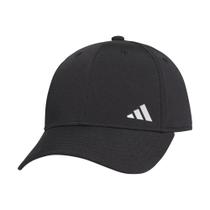Boné de beisebol Adidas feminino com rabo de cavalo sem encosto preto/prata