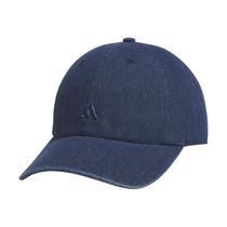 Boné de beisebol adidas Saturday para mulheres em jeans azul