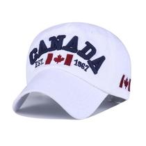 Boné De Beisebol Ajustável Com Bandeira Do Canadá Para Homens, Chapéu Snapback De Algodão Da Moda