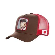 Boné De Beisebol Ajustável Com Rede Estilo Street Fighter, Bordado Com Personagens De Desenho Boné De Beisebol Ajustável Com Rede Estilo Street Fighter, Bordado Com Personagens De Desenho