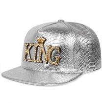 Boné de Beisebol Ajustável Unissex King - Estilo Hip Hop - Proteção Solar para Primavera/Outono Boné de Beisebol Ajustável Unissex King - Estilo Hip Hop - Proteção Solar para Primavera/Outono