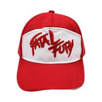 Boné De Beisebol Ajustável Vermelho Terry Bogard Cosplay King of Fighters Fatal Fury Adulto Unissex Boné De Beisebol Ajustável Vermelho Terry Bogard Cosplay King of Fighters Fatal Fury Adulto Unissex