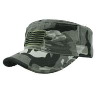Boné de beisebol, algodão, camuflagem, bandeira, tamanho ajustável
