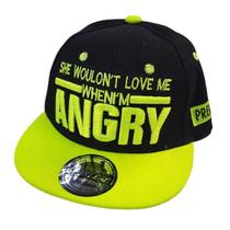 Boné de beisebol Angrys Anime Snapback Hat Hip Hop para adultos Boné de beisebol Angrys Anime Snapback Hat Hip Hop para adultos