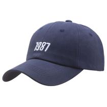 Boné de beisebol Anime Hat 1987 Masculino Feminino Hiphop Algodão 58 cm