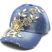 Boné de beisebol Anime Hat Diamond Flowers para homens e mulheres