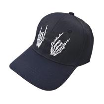 Boné de beisebol Anime Hat Skull Hands Masculino Feminino Algodão 55-60cm Boné de beisebol Anime Hat Skull Hands Masculino Feminino Algodão 55-60cm