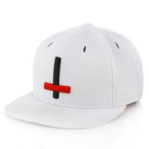 Boné de beisebol Anime White Cross Snap Hat para adultos