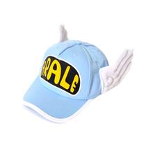 Boné de beisebol Arales Blue Poliéster Anime Snapback Hat 54-56cm