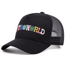 Boné de beisebol Astroworlds Anime Snapback HipHop Flat Unissex Boné de beisebol Astroworlds Anime Snapback HipHop Flat Unissex