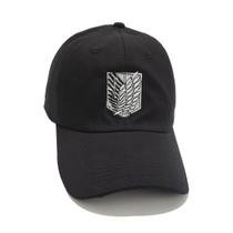 Boné de beisebol Attacks Titans Scouts Regiments Anime Snapback