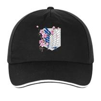 Boné de beisebol Attacks Titans Scouts Regiments Anime Snapback