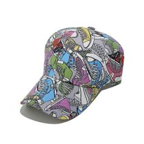 Boné de beisebol, boné de caminhoneiro com estampa colorida de sapatos de grafite