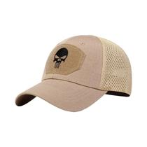 Boné de Beisebol Bordado com Caveira - Ajustável, Unissex e Respirável