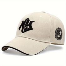 Boné de Beisebol Bordado com Letras Estilosas Poliéster, Perfeito para Esportes ao Ar Livre Boné de Beisebol Bordado com Letras Estilosas Poliéster, Perfeito para Esportes ao Ar Livre