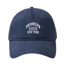 Boné de Beisebol Brooklyn Ajustável Unissex - Chapéu Snapback de Algodão Bordado