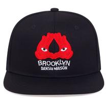 Boné de beisebol Brooklyns Anime Snapback Hip Hop Preto Boné de beisebol Brooklyns Anime Snapback Hip Hop Preto