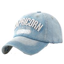 Boné de beisebol Capricorns Anime para adultos em jeans Boné de beisebol Capricorns Anime para adultos em jeans