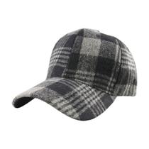 Boné de beisebol, chapéu liso de algodão, xadrez de inverno ajustável Boné de beisebol, chapéu liso de algodão, xadrez de inverno ajustável