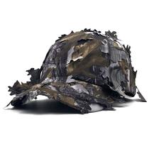 Boné de beisebol, chapéu liso para exterior, folha 3D, camuflagem de algodão Boné de beisebol, chapéu liso para exterior, folha 3D, camuflagem de algodão